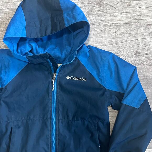 Columbia Boys Endless Explorer Jacket XXS 4-5 Hooded Light Warmth Waterproof - Picture 3 of 8
